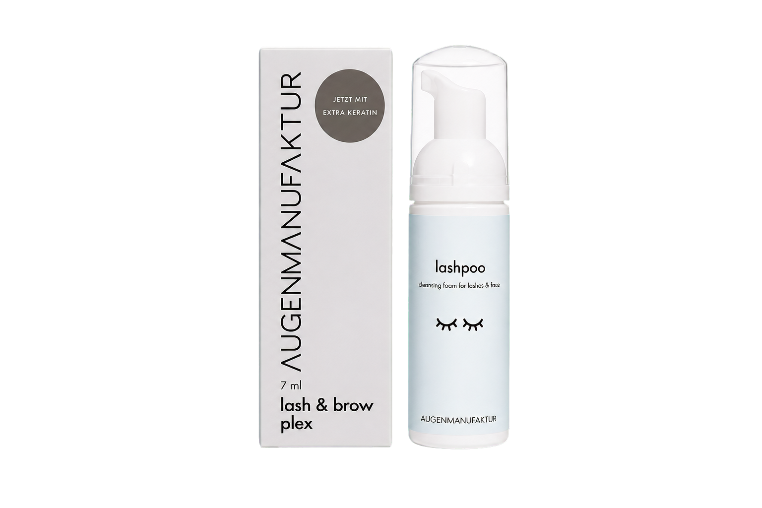 Lash & Brow Plex und Lashpoo Reinigungsschaum